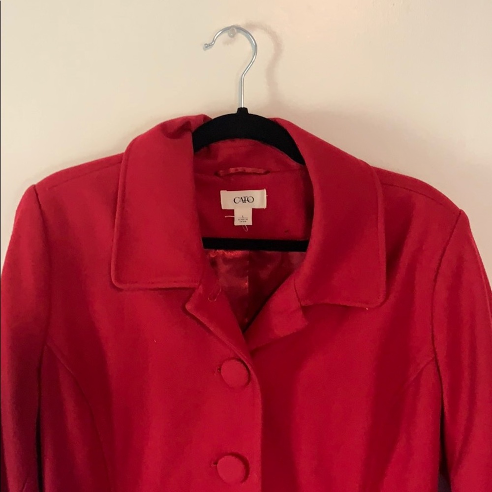 Classic Red Peacoat